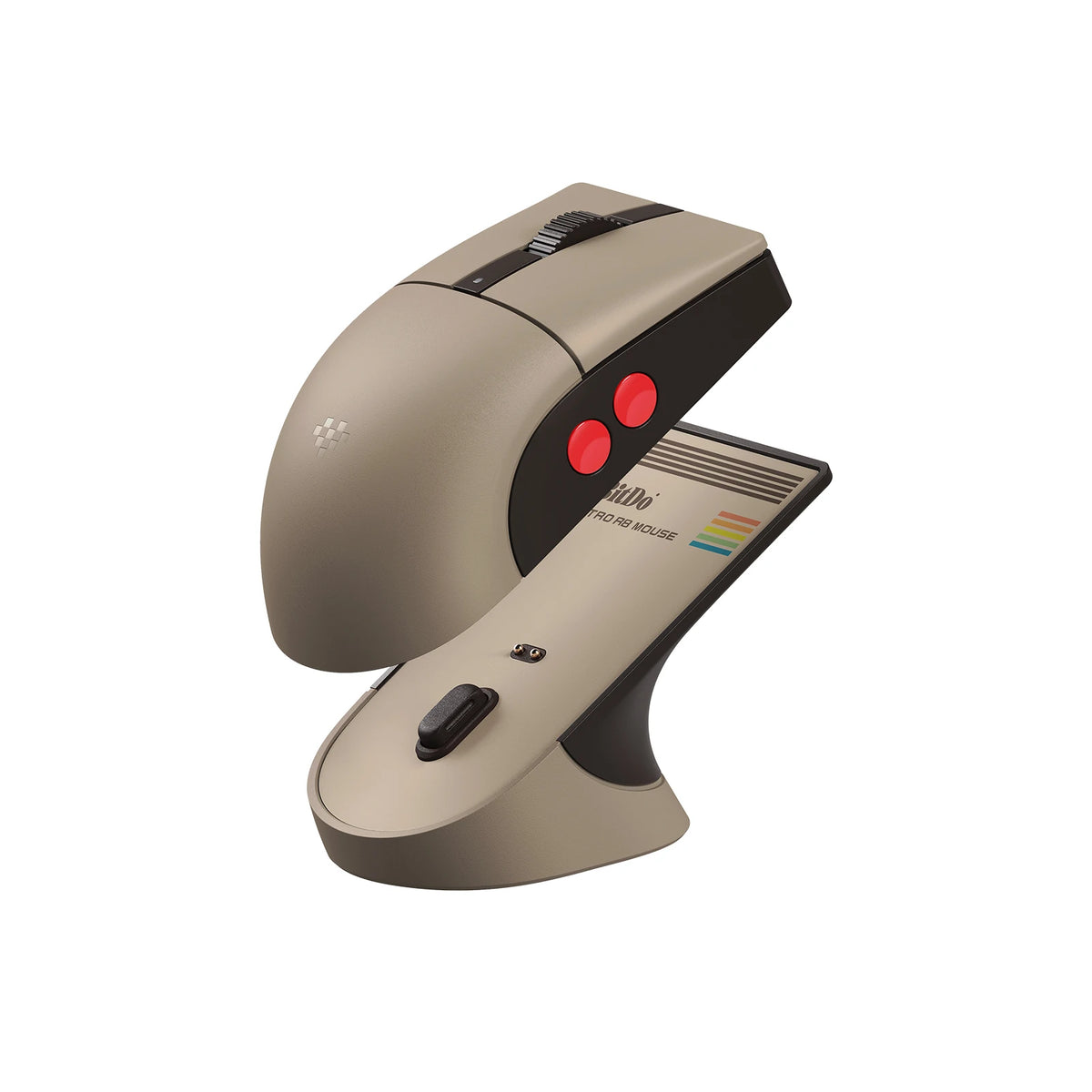 8BitDo Retro R8 — Mouse with charging dock