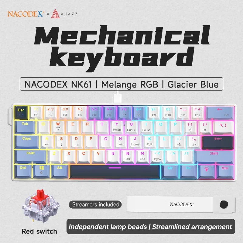 AJAZZ NK61 — Compact wired mechanical keyboard