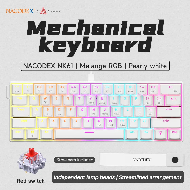 AJAZZ NK61 — Compact wired mechanical keyboard