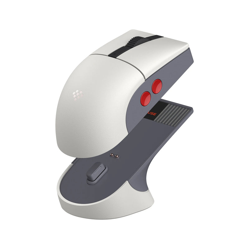 8BitDo Retro R8 — Mouse with charging dock