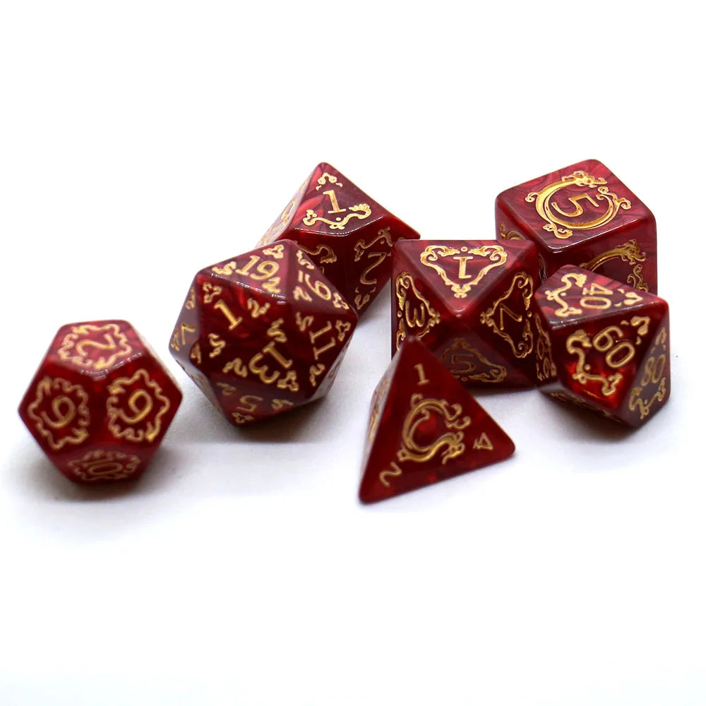 Dragon Roll — Seven dragon-pattern dice