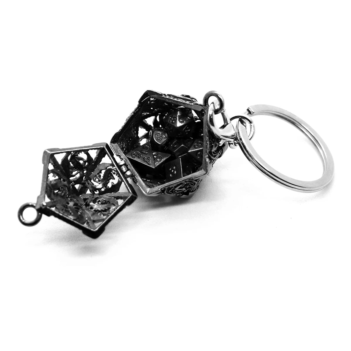 Mini Quest — Metal dice set with D20 case