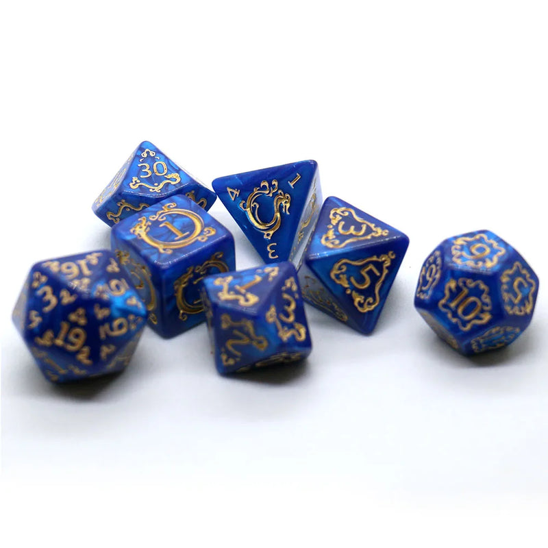 Dragon Roll — Seven dragon-pattern dice