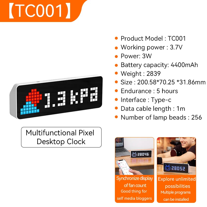 Ulanzi TC001 — Smart pixel clock