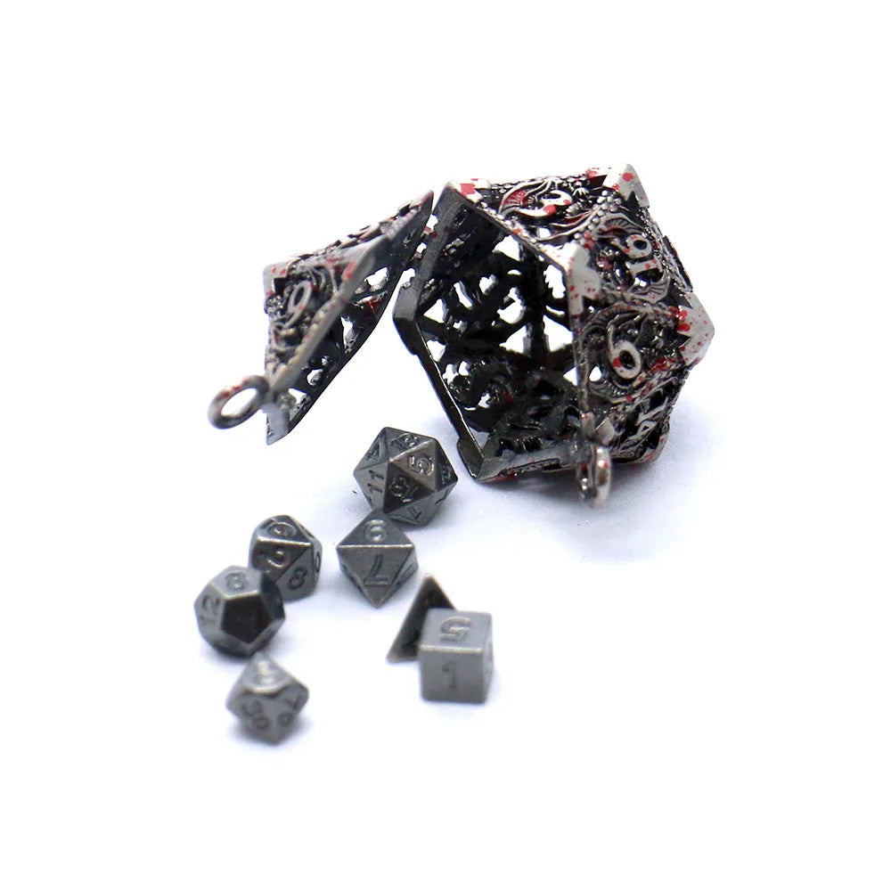 Mini Quest — Metal dice set with D20 case