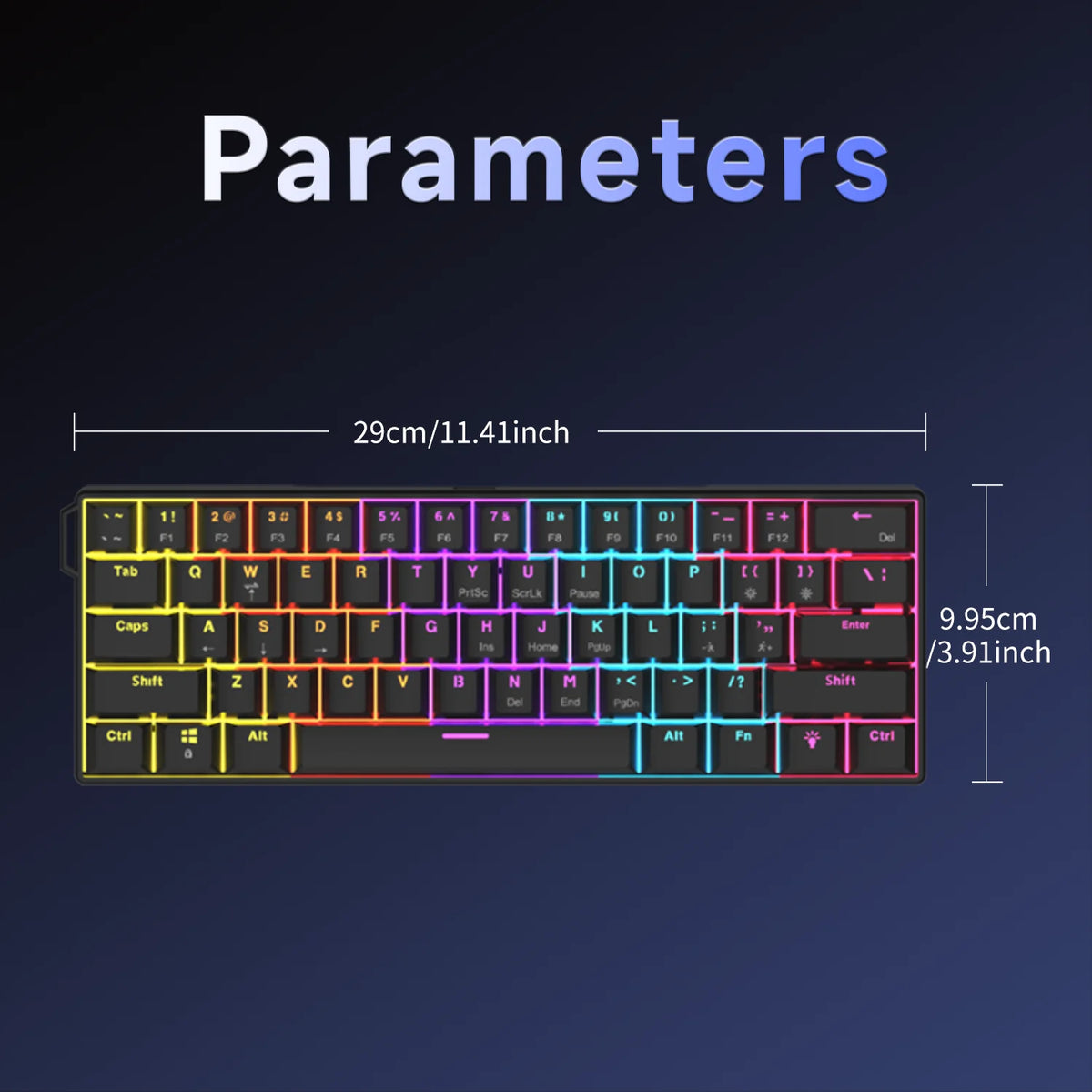 AJAZZ NK61 — Compact wired mechanical keyboard