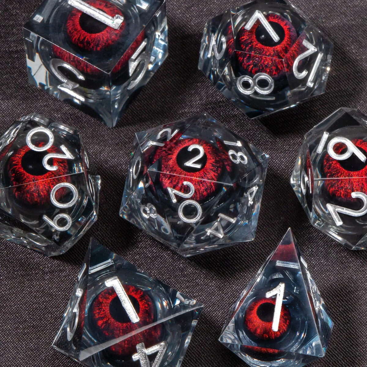 Liquid Quest — Seven liquid-core dice